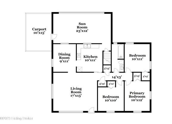 2807 Dell Brooke Ave, Louisville, Kentucky 40220, 3 Bedrooms Bedrooms, 7 Rooms Rooms,2 BathroomsBathrooms,Rental,For Rent,Dell Brooke,1639592