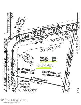 36B Plum Creek Ct, Finchville, Kentucky 40022, ,Land,For Sale,Plum Creek,1638390