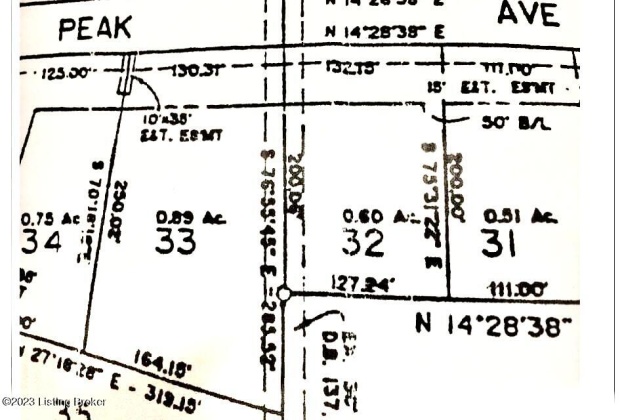 Lot 32 Peak Ave, Shepherdsville, Kentucky 40165, ,Land,For Sale,Peak,1650147